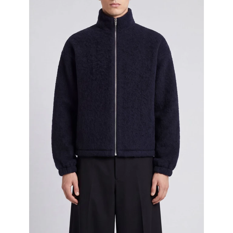 Sudadera con cremallera Jil Sander en azul marino