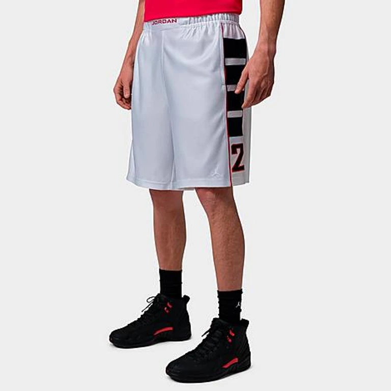Men's Brooklyn Cat Scratch Basketball Shorts in Black/White Size: XS