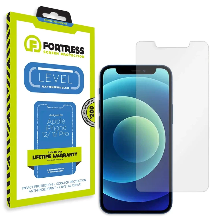 Compatible with Iphone 12/12 Pro Screen Protector with $200 Device Coverage [9h Tempered Glass] Anti-Scratch, Drop Protection [Lifetime Replacements] Anti-Fingerprint