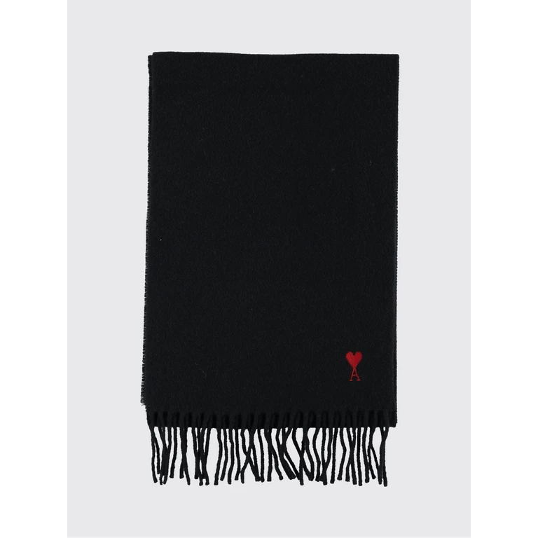 AMI PARIS Scarf Woman color Black (USF705AW0047001)