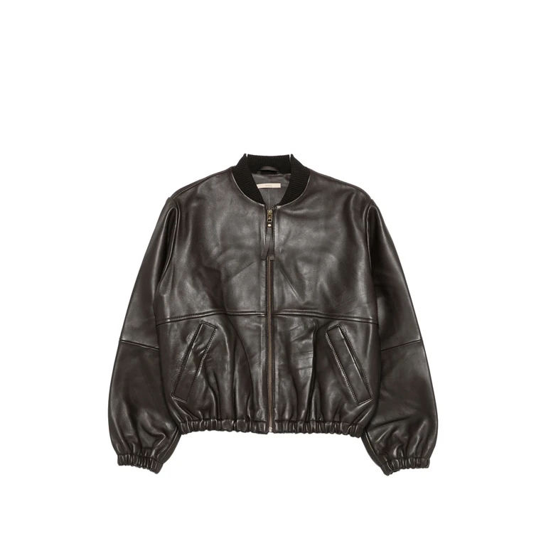Leather Bomber Jacket