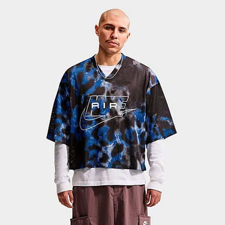 Men's Air Football Jersey in Blue Crystal Size: XS