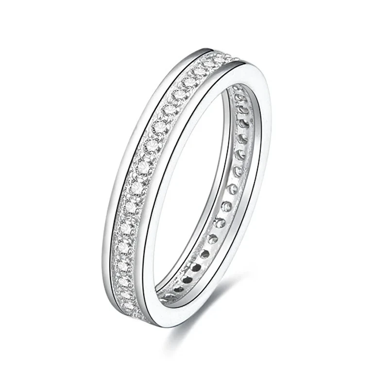 Anello in argento con zirconi AGG26 - Circonferenza: 56 mm