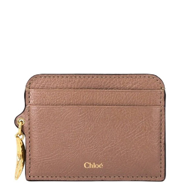 Logo Embellished Leather Cardholder