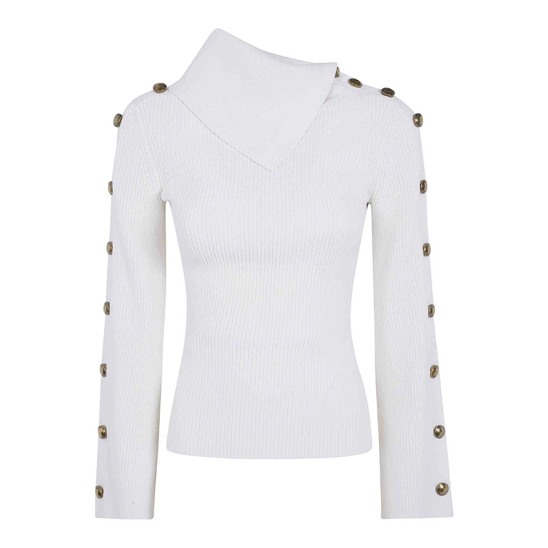 Witte coltrui van stretch viscose jersey