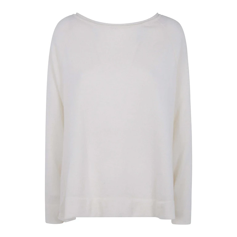 KnitKnit Pull Col Rond - Blanc (K11MILK)