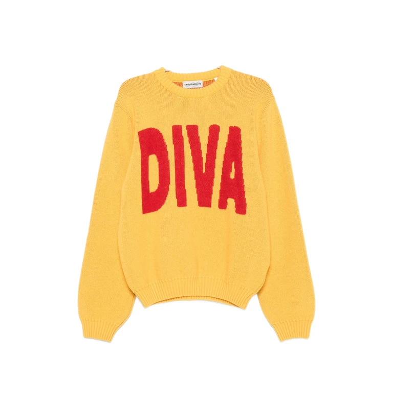Such A Diva Intarsia-knit Sweater