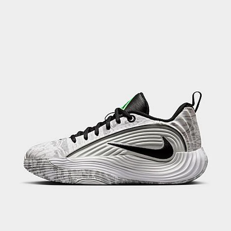 Nike Big Kids Giannis Immortality 5 Basketball Shoes in White/Off White/Light Smoke Grey Size: 3.5