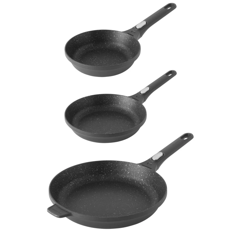 BergHOFF GEM 3Pc Nonstick Cast Aluminum Fry Pan Set
