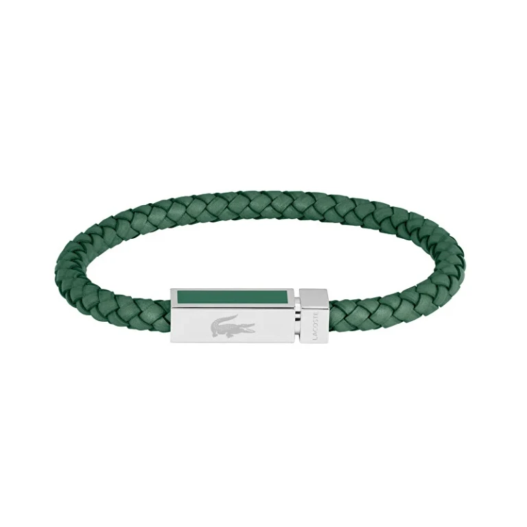 Green leather Bracciale da uomo Rockel 2040449