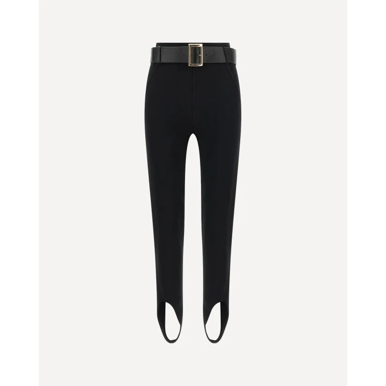 Stretch jersey Leggings with belt Female M