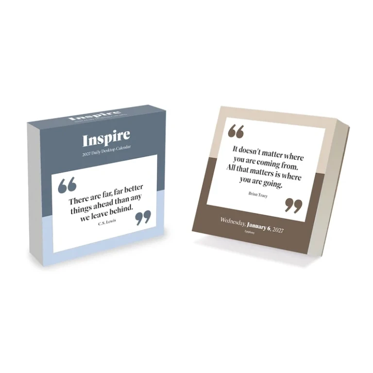 2027 Inspire Daily Desktop Calendar