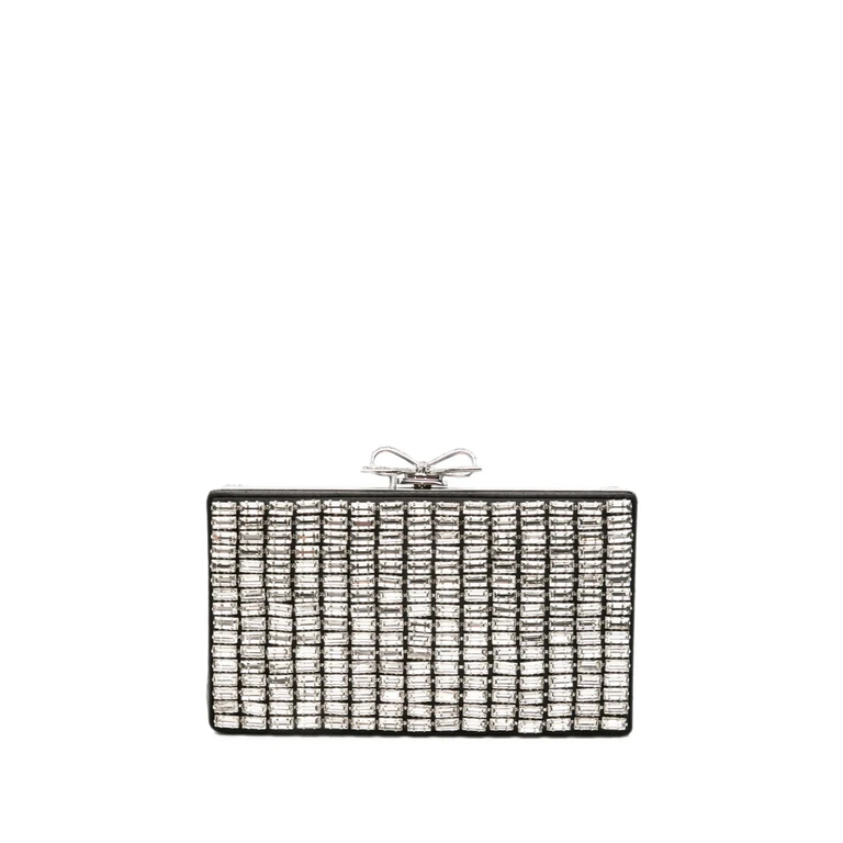 Bolso de mano con lazo y cristales