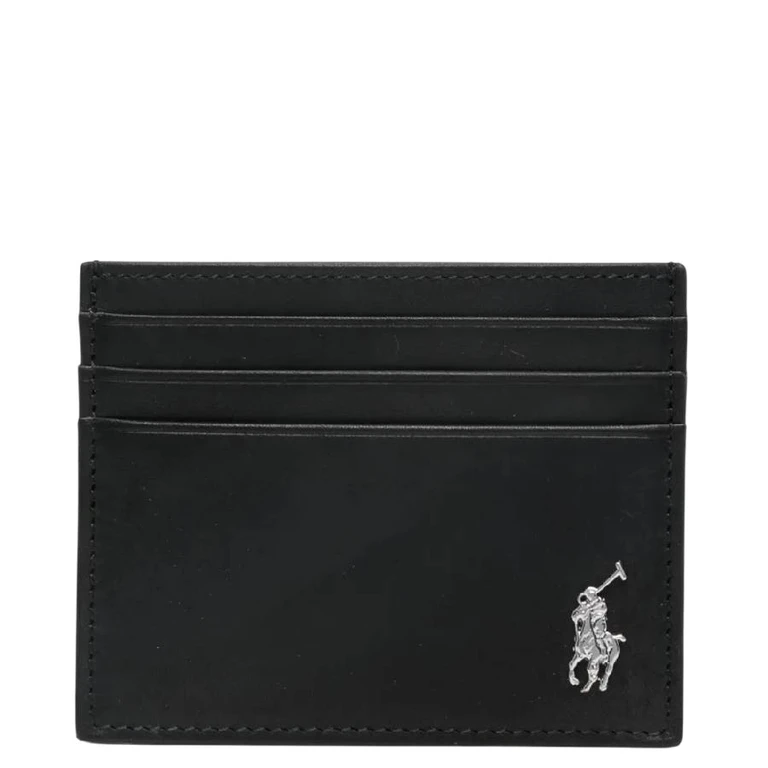 Logo Motif Leather Card Case