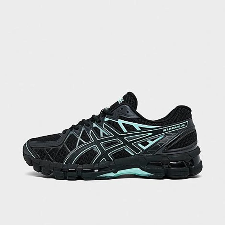Men's ASICS GEL-Kayano 20 Casual Shoes in Black/Mint Size: 7.5