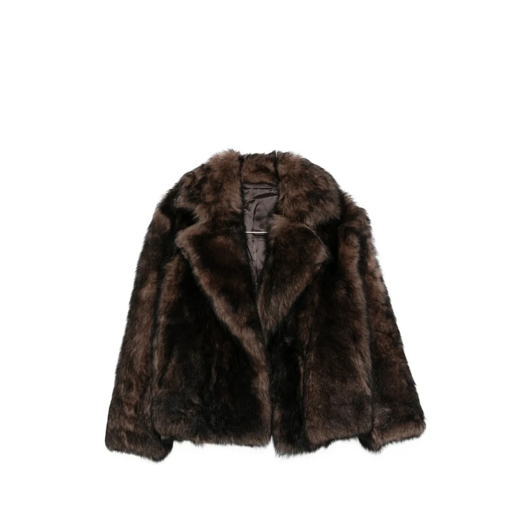 Leather Wide-lapel Jacket