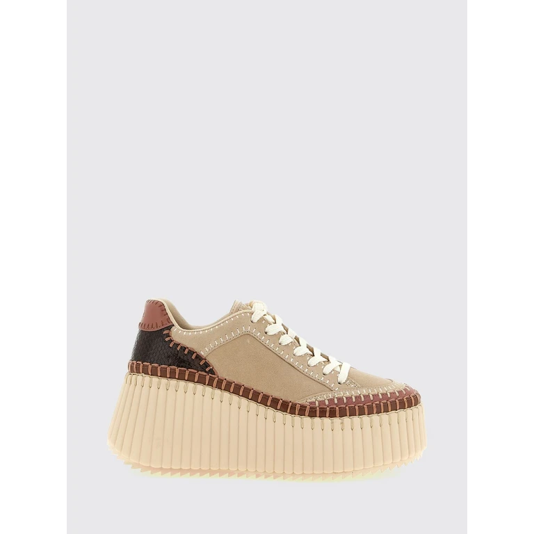Baskets à plateforme Nama Chloé en beige