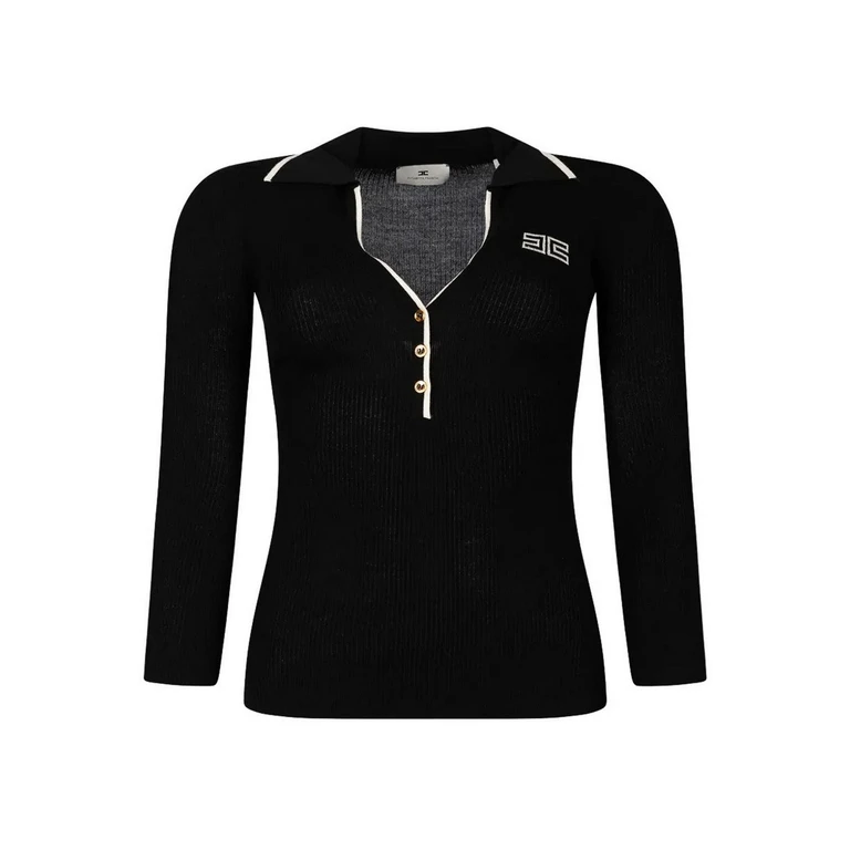 Pull À Col V - Noir (MK17B66E2685)