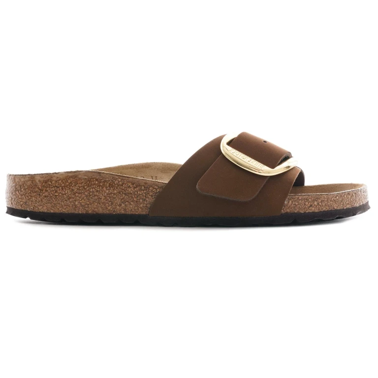 Madrid Big Buckle Nubuck Leather Cocoa