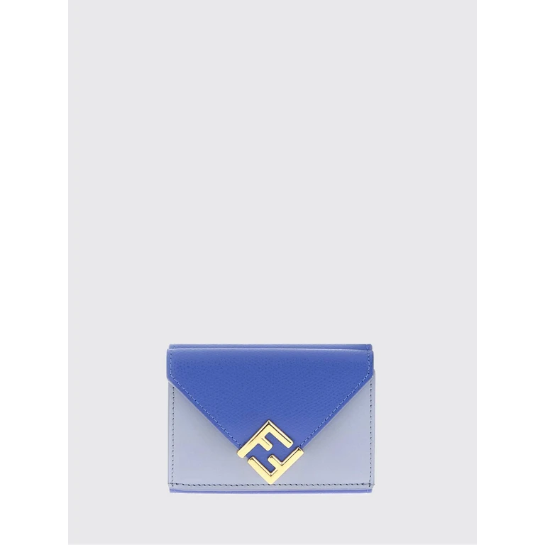 FF Diamonds Grained Leather Tri-Fold Wallet with Monogram (8M0559ALV4F1XC1)