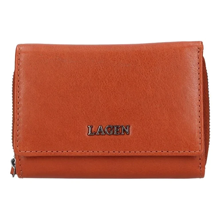 Women's Leather Wallet 7643 cognac