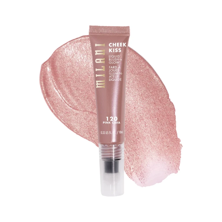 Cheek Kiss Blush + Glow — Highlighter, Liquid Blush, 120, Cava Pink, 10 ml