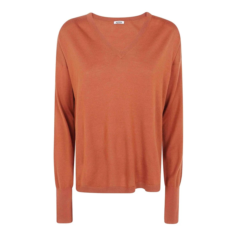 Pull À Col V - Orange (3259V10801474)