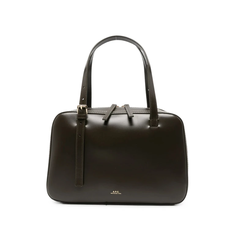 A. p.c. Contrast-stitch Leather Shoulder Bag