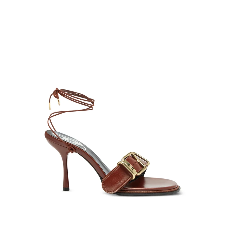 D-Cocco Ankle-wrap Sandals In Leather