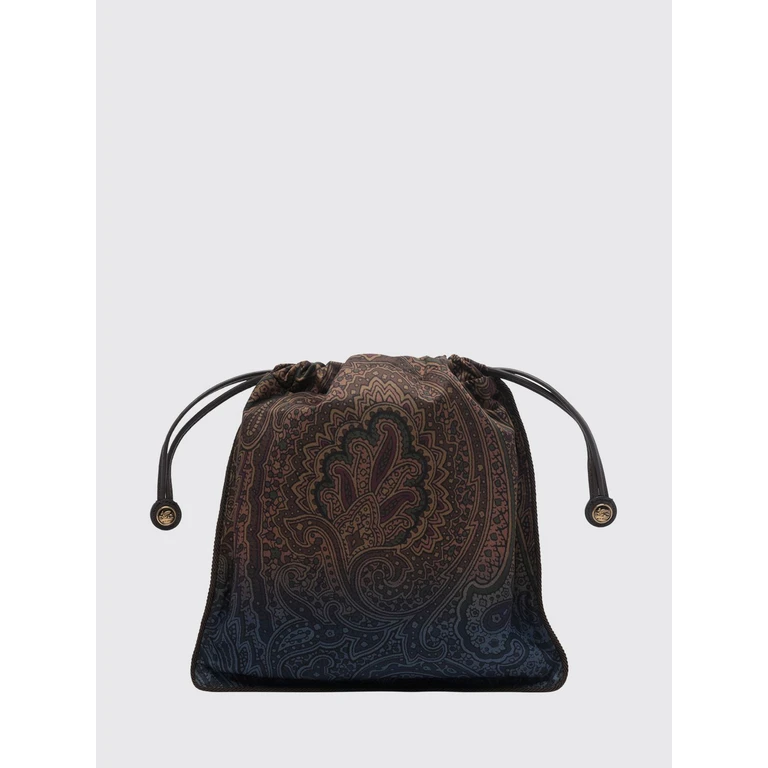 Bucket Bag aus Nylon mit Paisley-Muster
