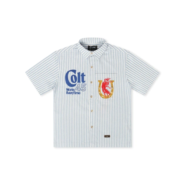 Denim Colt Button Up - Blue/White