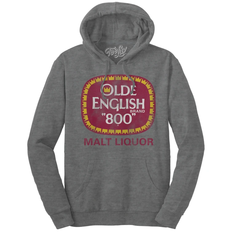 Olde English 800 Malt Liquor Hooded Sweatshirt - Oxford Gray