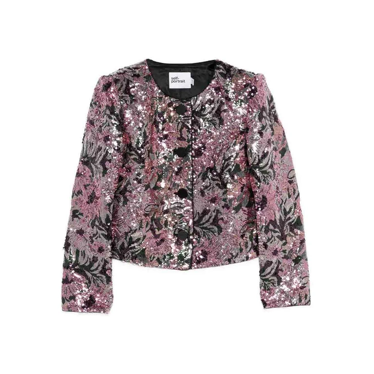 Self Portrait Veste Casual - Couleur Chair (075JAMULTI)