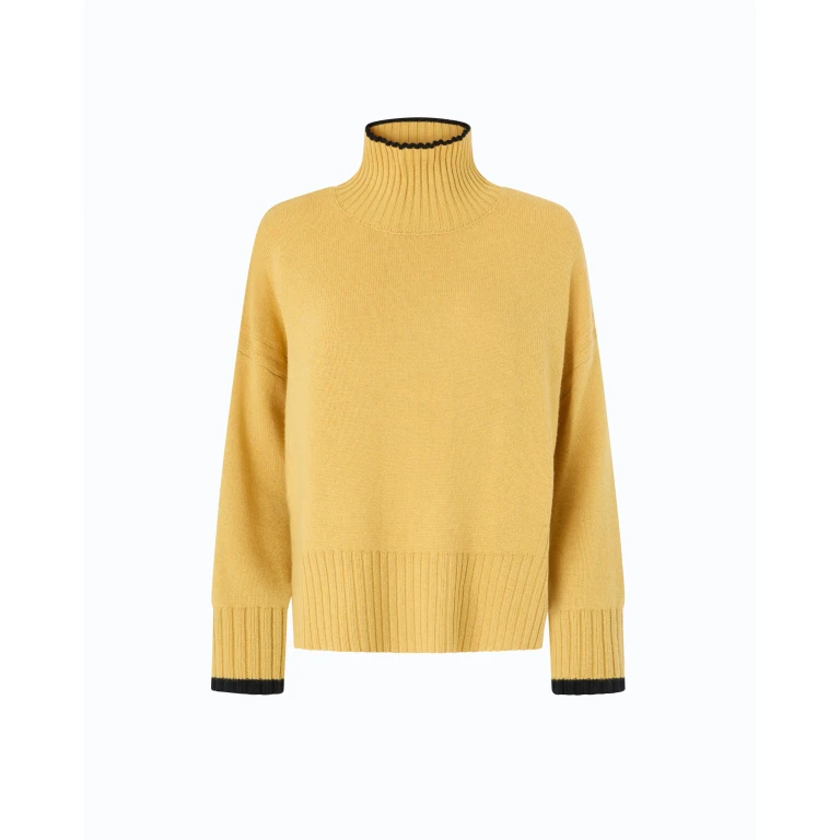 Pull à col roulé en laine et cachemire - XXS