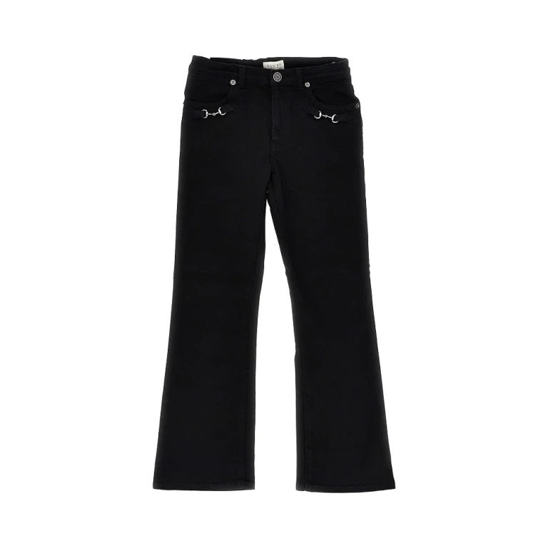 Flared jeans with Horsebit details Kids 8Y