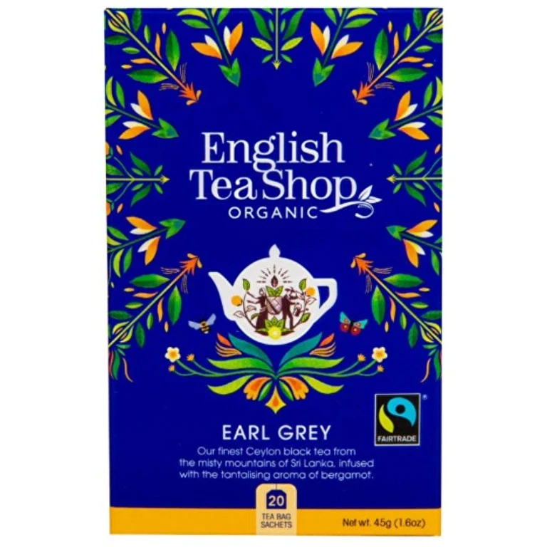 Black tea Earl Grey con bergamot BIO 20 bags