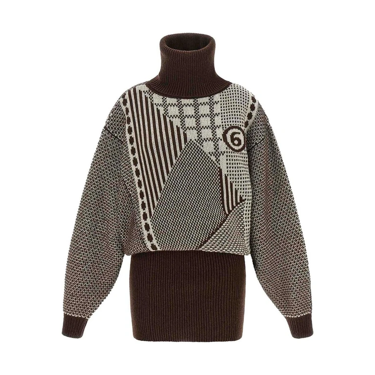 Vestido de punto reversible MM6 Maison Margiela