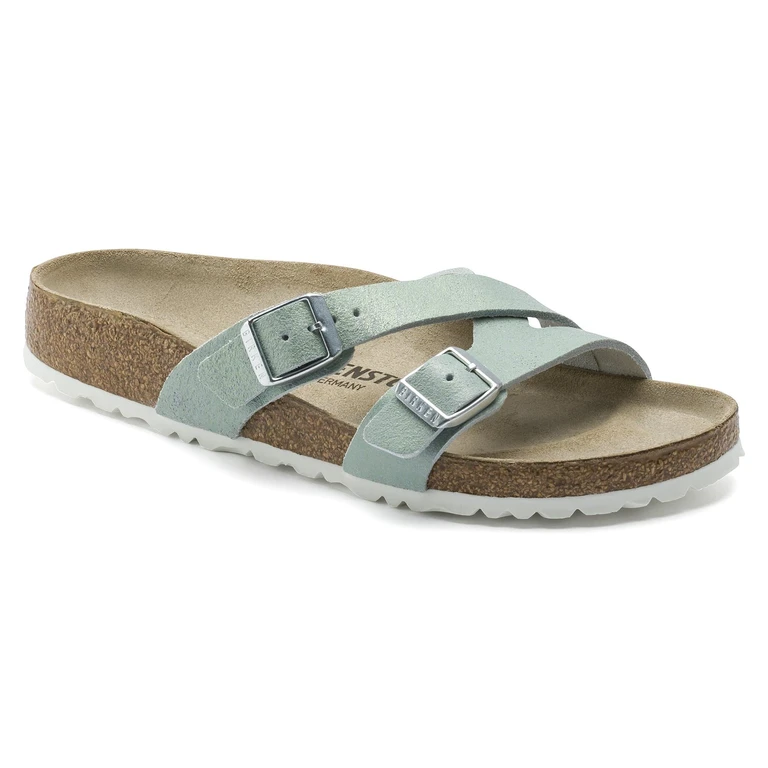 Yao Suede Leather Washed Aqua