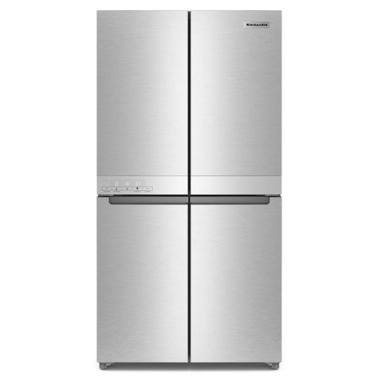 19.4 Cu. Ft. 36 in. Wide Counter-Depth 4-Door Refrigerator w/ Printshield Finish in Stainless