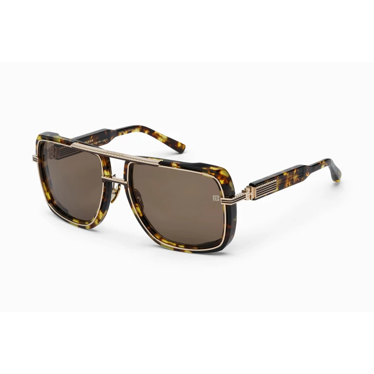 SOLDIER Brown Navigator Unisex Sunglasses BPS-160D GLD-TRT 59