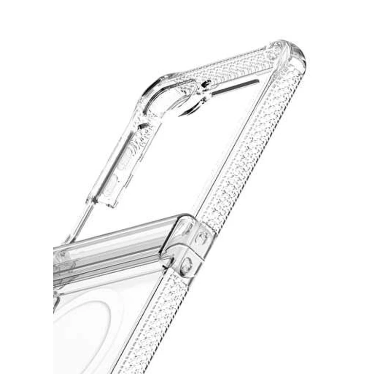 Hybrid R // Clear Compatible with Galaxy Z Flip5, Magnetic Protective Phone Case, Compatible with Magsafe, Slim Hybrid Case, Anti-Yellowing, Military Shockproof Cover - Transparent…