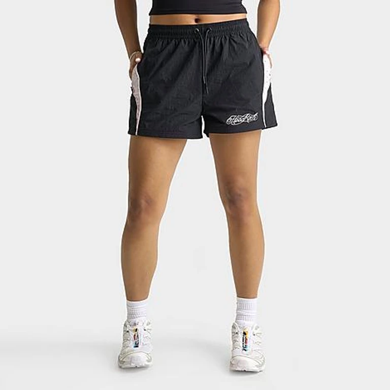 Hoodrich Women's Korbut Rhinestone Woven Shorts in Black/Festival Bloom Size: XS