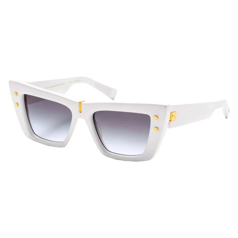 B - EYE Grey Gradient Cat Eye Ladies Sunglasses BPS-156C WHT-GLD 54