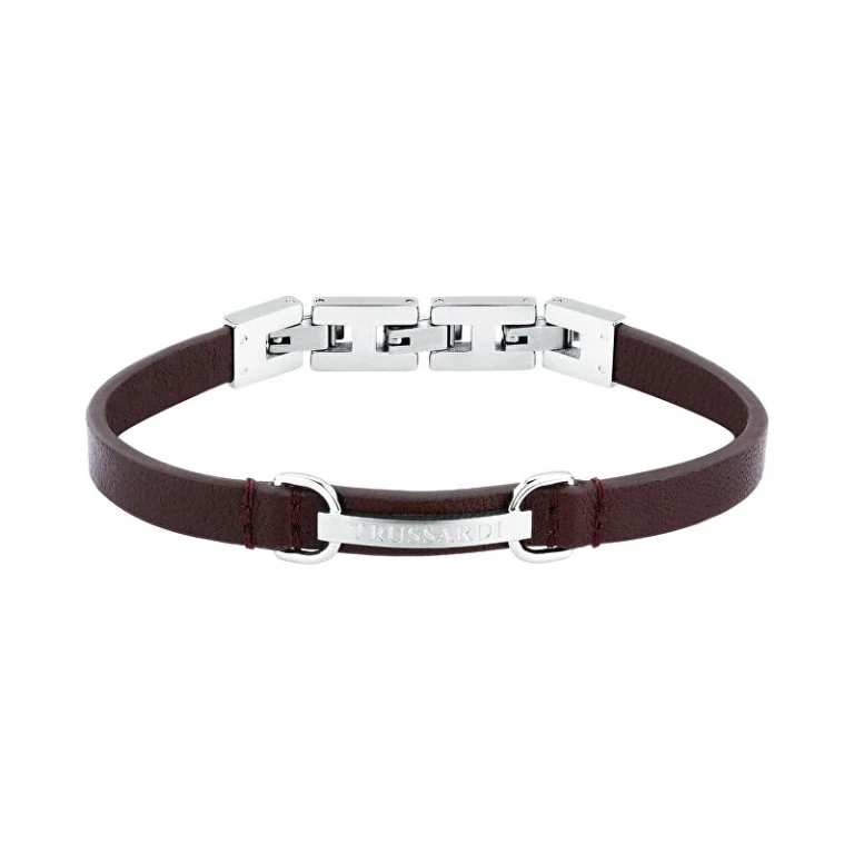 Men´s brown leather Bracciale T-Leather TJAXZ07
