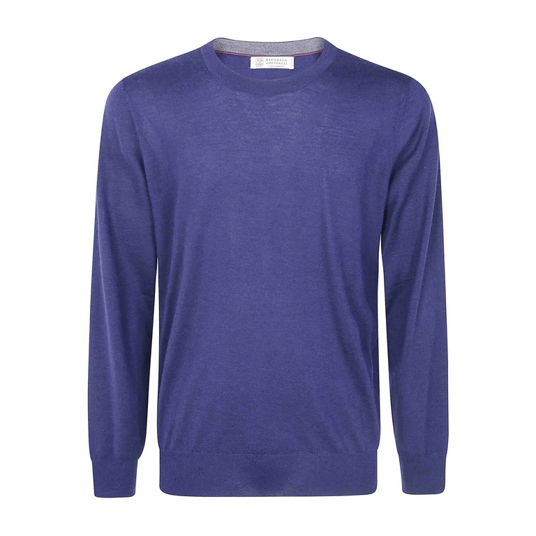 Jersey de cuello redondo Brunello Cucinelli - Azul