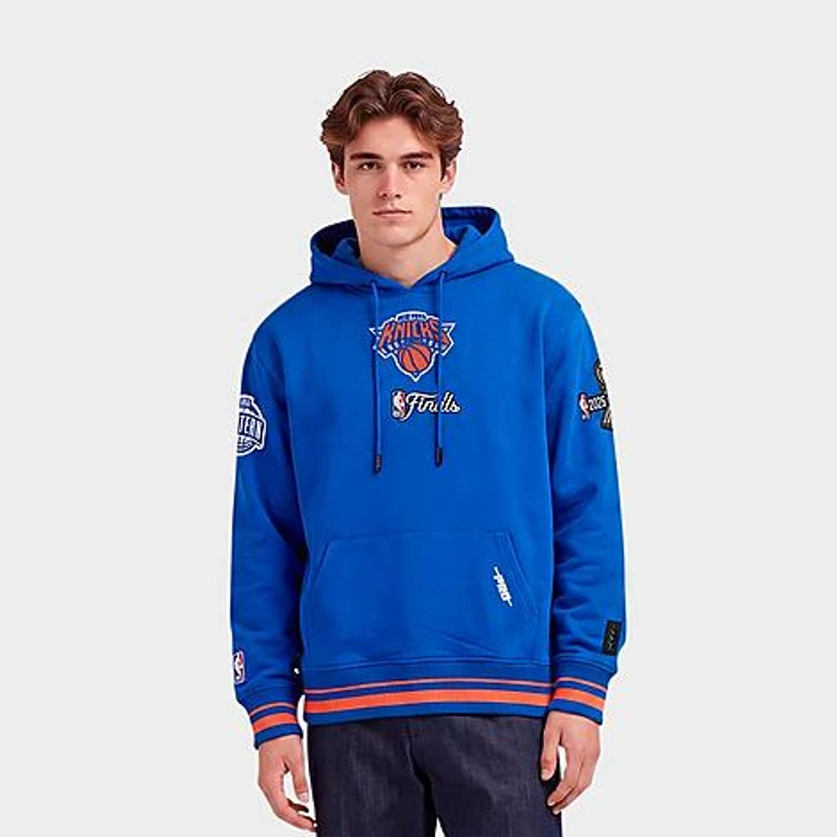 New York Knicks NBA Championship 2026 Pullover Hoodie in Royal/Orange/Royal
