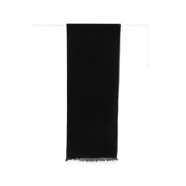 Fringed Metallic Scarf