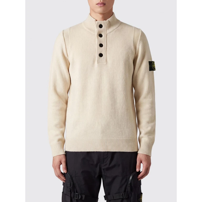 Virgin Wool Turtleneck Jumper with Compass Logo Patch (5100040S00A3V0093)