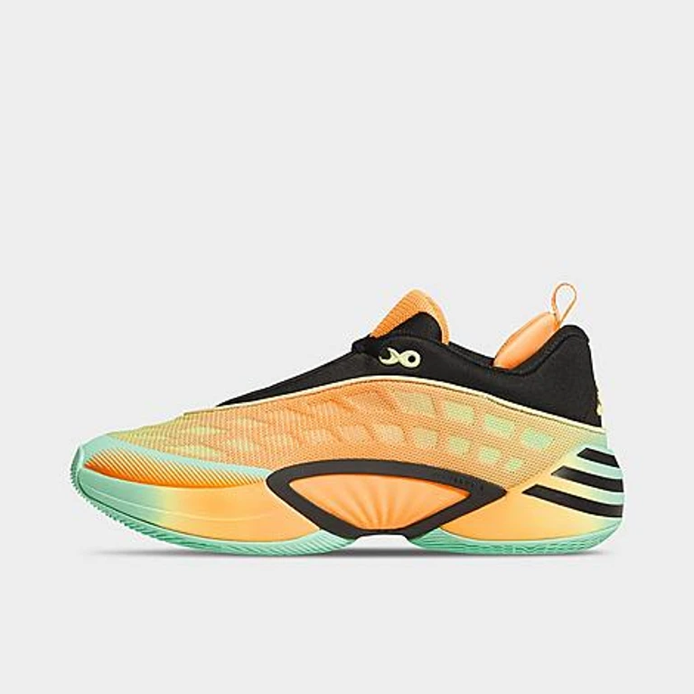 adidas Men's D. O.N. Issue #8 Basketball Shoes in Lucid Tangerine/Core Black/Pulse Mint Size: 6.0
