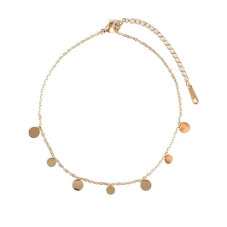 Gold-plated anklet con pendants Oralyn EWA250354G